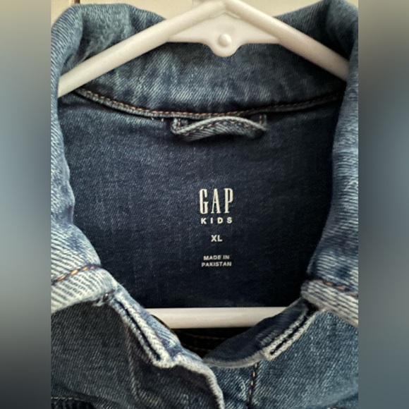 GAP Kids Puff Sleeve Denim Jean Jacket - Size XL - Picture 2 of 3